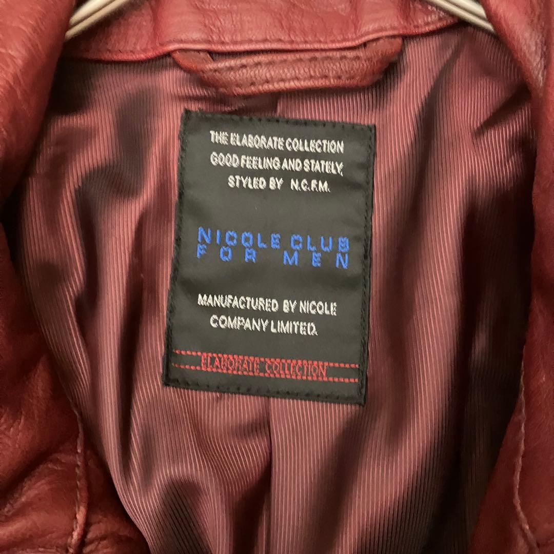 ✨希少✨NICOLE CLUB FOR MEN ヤギ革　シングルライダース