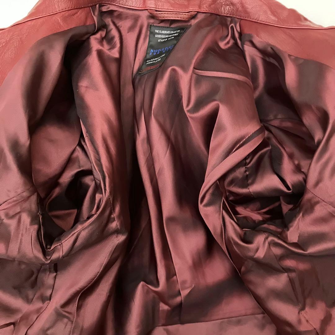 ✨希少✨NICOLE CLUB FOR MEN ヤギ革　シングルライダース