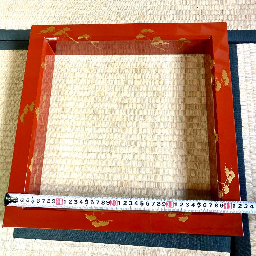 輪島塗　炉縁　茶道具　茶道　共箱　利休型