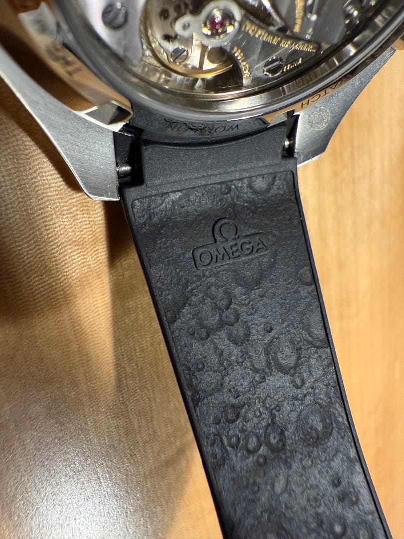 美品 オメガ スピードマスター ラバー ベルト & バックル ストラップ