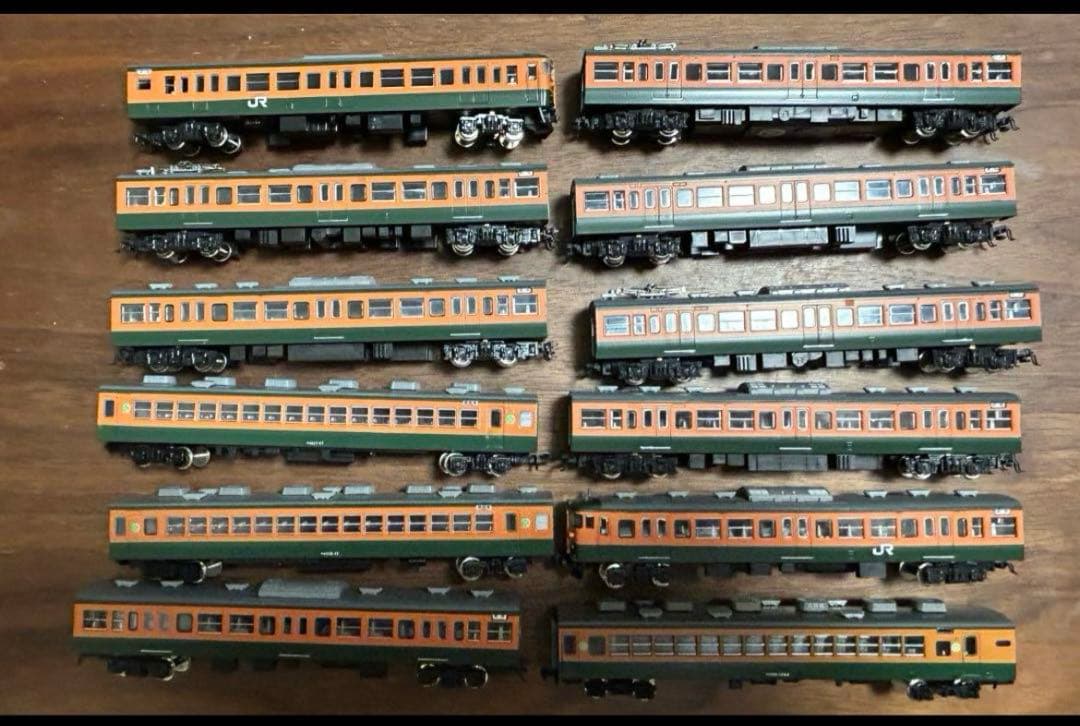 ケース付きアルファモデルキット組113系田町電車区東海道線11両+差し替サロ