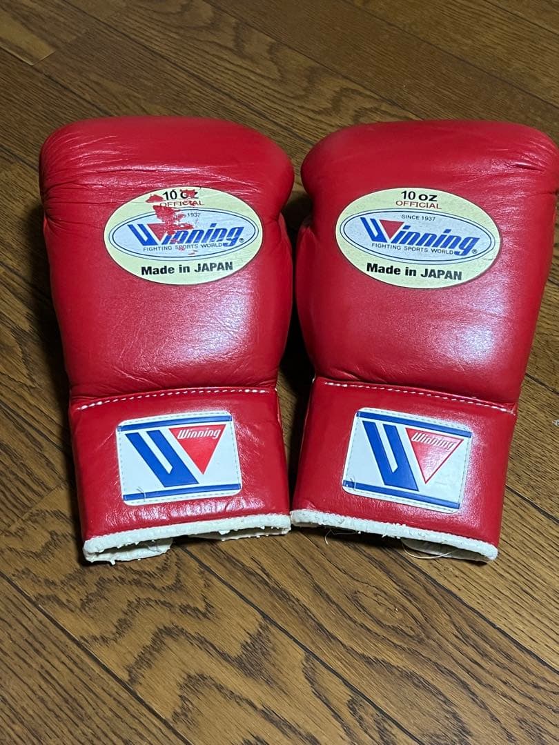 Winning ボクシンググローブ 10 oz 赤 MS-300