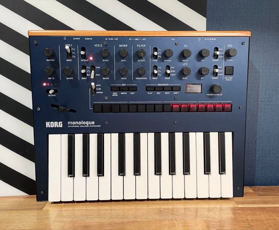 KORG monologue アナログシンセサイザー 25鍵 ネイビーブルー