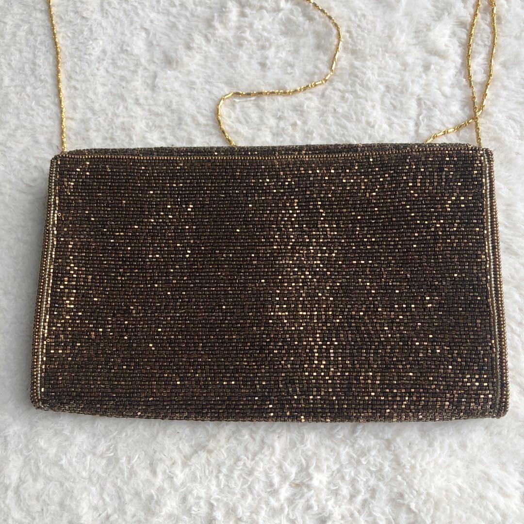 lumy はしもと ビーズ チェーンバック ショルダーバック　皇室御用達 貴重