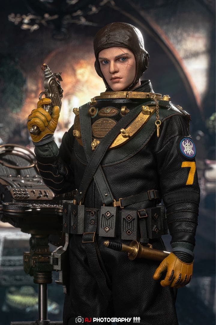 Darkcrowntoys Gareth 1/6潜水用ヘルメットダイカスト 本革