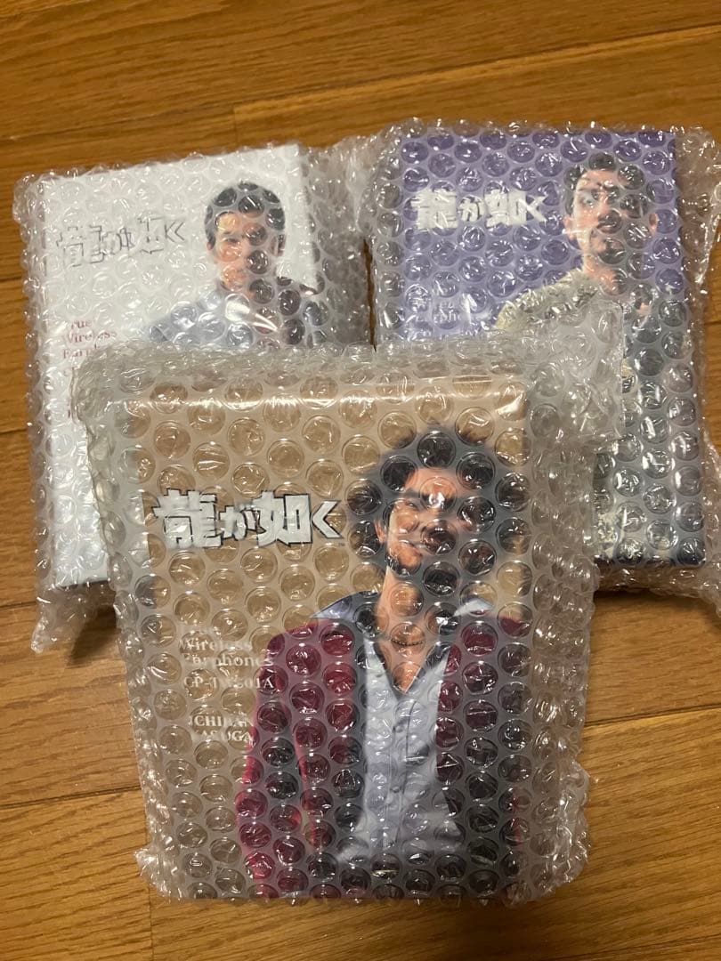 龍が如く　ONKYO イヤフォン(桐生、真島、春日) 3個セット