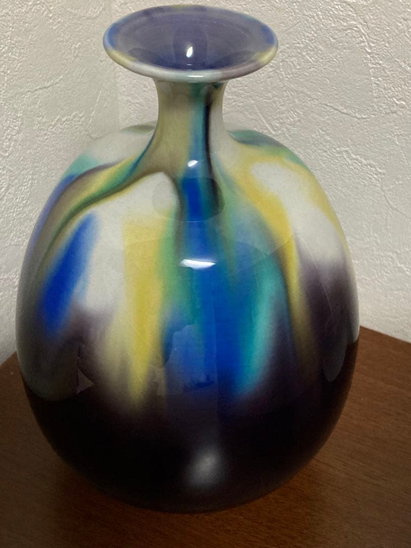 九谷焼　徳田正彦作　壷　三代八十吉　人間国宝　骨董品