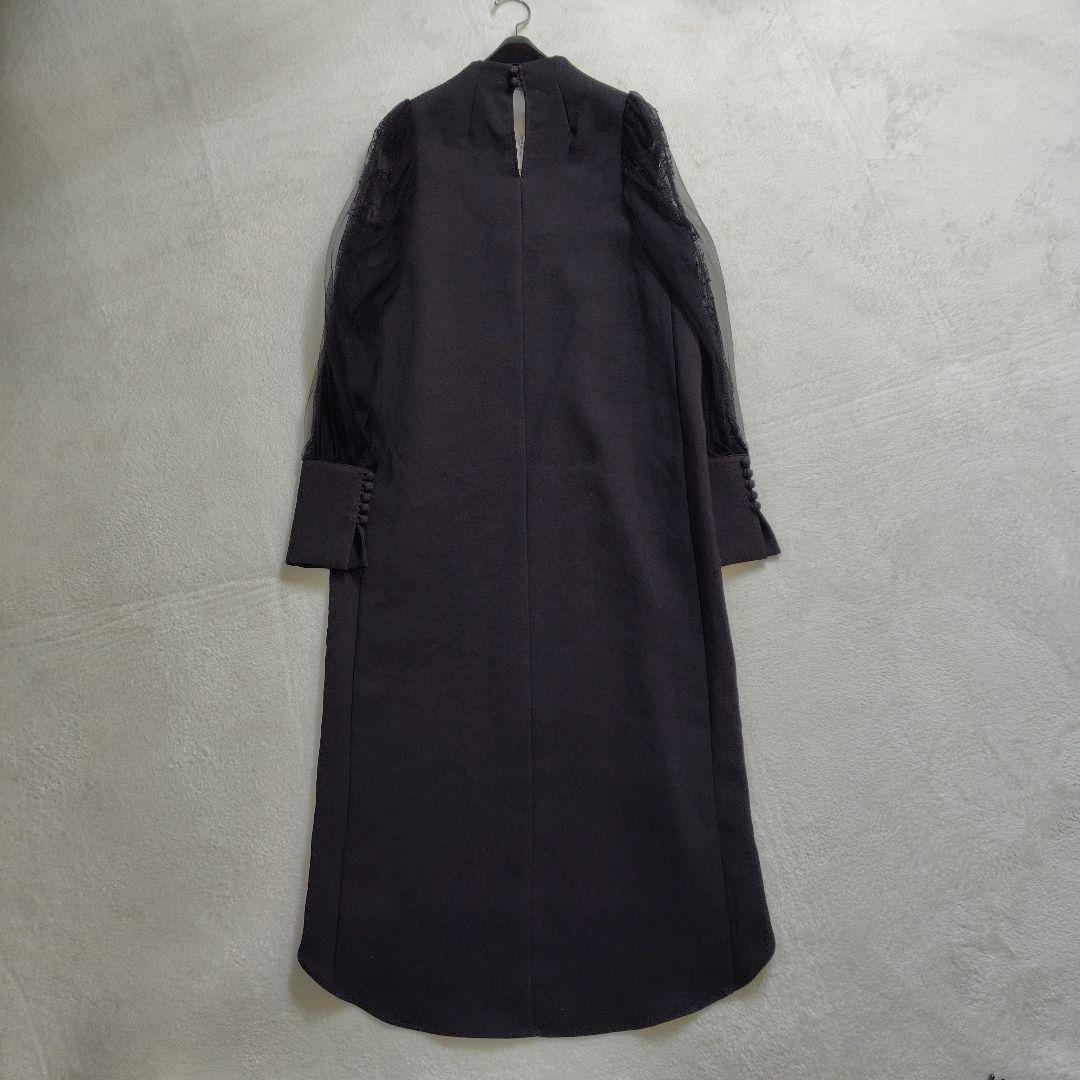 新品　定価4.2万　ステア レーススリーブワンピース ブラック　フォーマル　切替