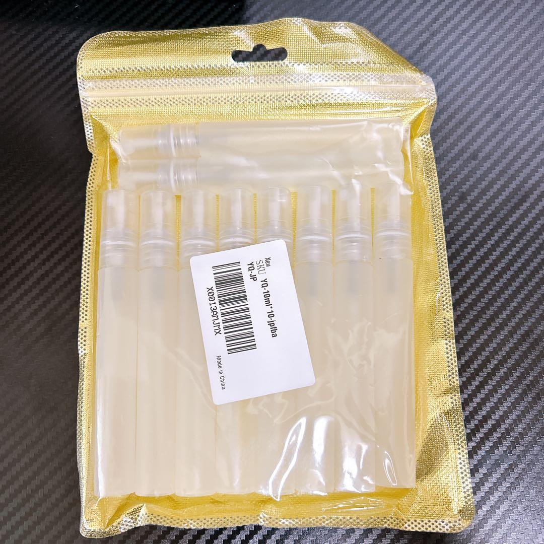 10個パック プラスチックボトル ミニスプレーボトル ファイン 透明 10ml