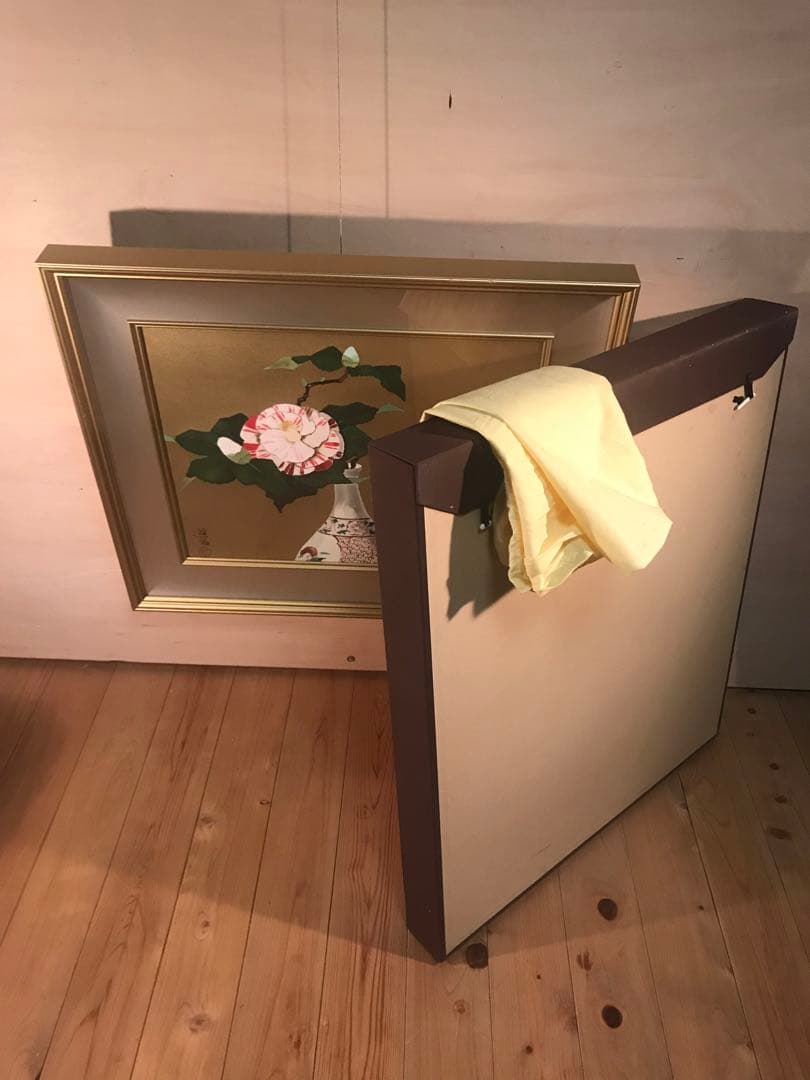 小倉遊亀　「瓶花」　リトグラフ　刷り込みサイン・作品証明シール有り