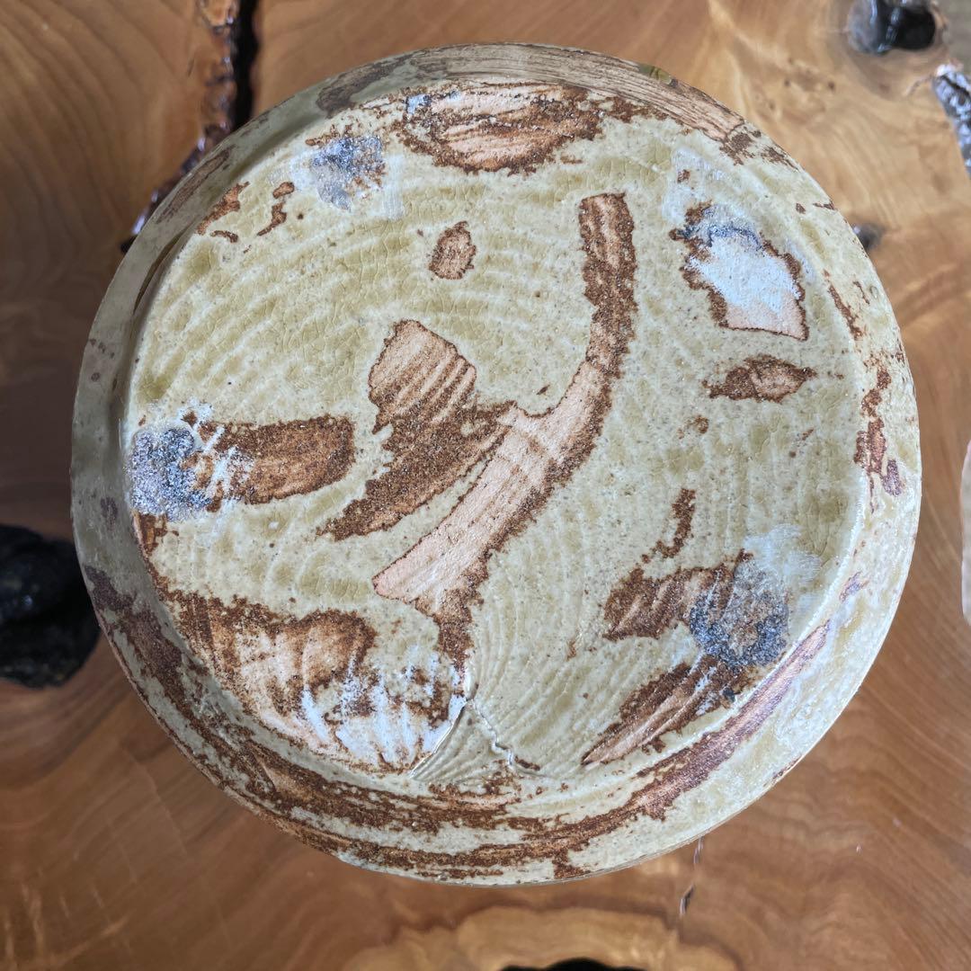 黄瀬戸水指 山口正文造 西山窯 茶道具 共箱