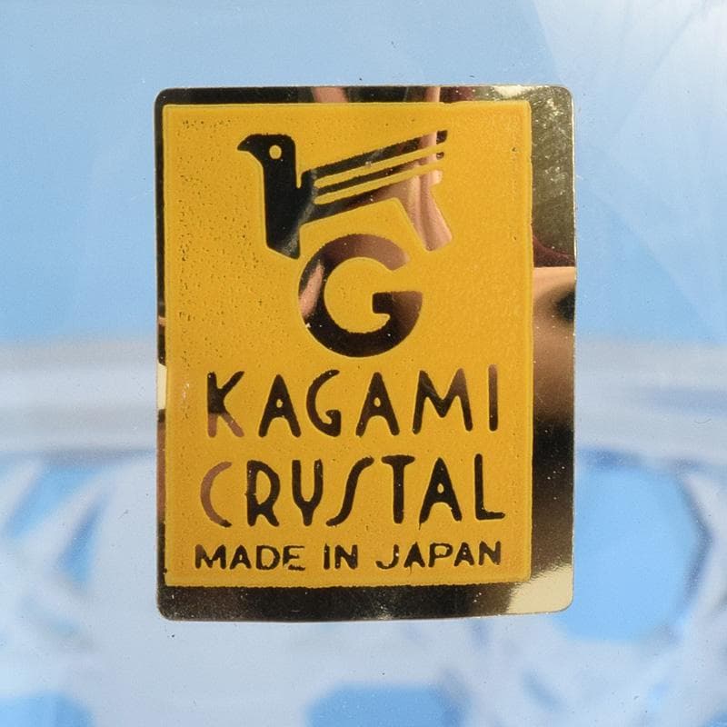 江戸切子　各務クリスタル　八角篭目　懐石杯　共箱　２点まとめて　M　R8984