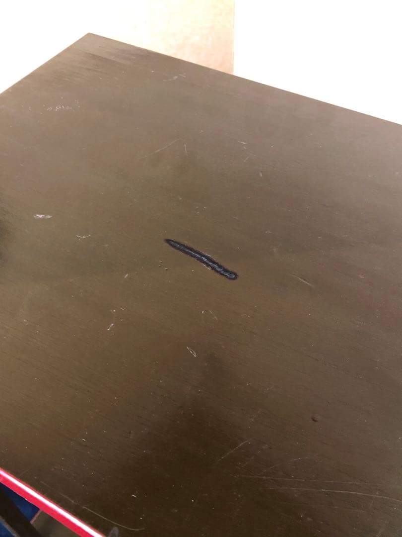 《レ》薮内流 帛紗棚 青漆 橋口宗栄 薮内猗々斎書付 花押 共箱251022い5