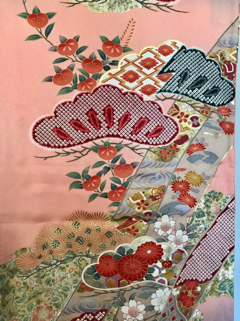 振袖　超美品　正絹　宝づくし　熨斗　日本の美結集