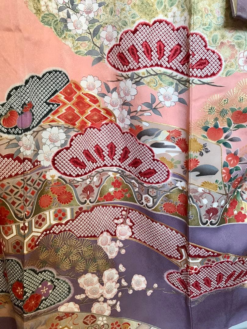 振袖　超美品　正絹　宝づくし　熨斗　日本の美結集
