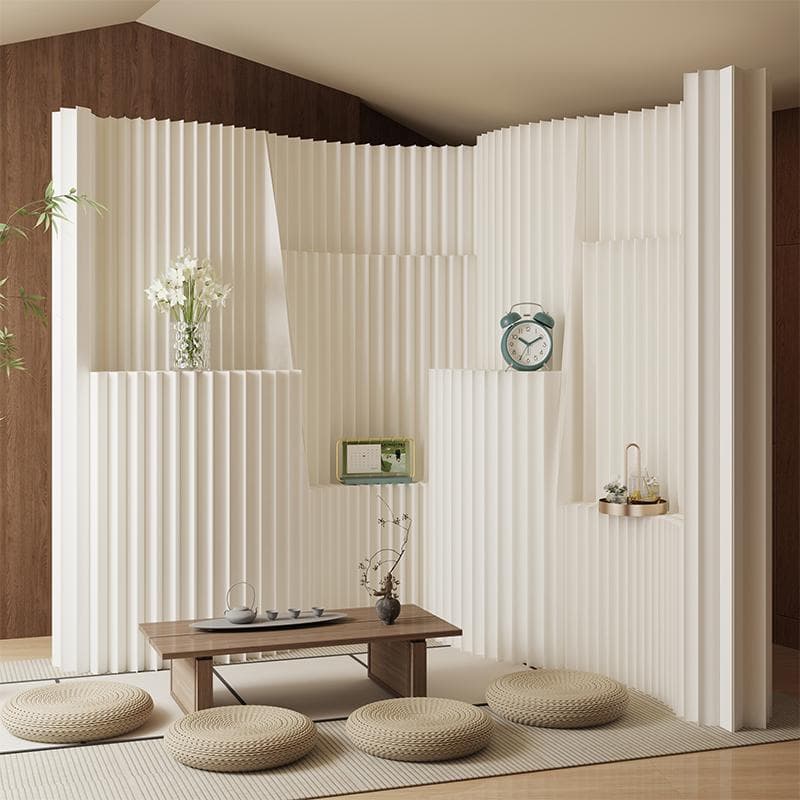 パーテーション間仕切り高さ2ｍ長さ2ｍ-3ｍ組立不要ついたて目隠し区切り屏風