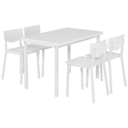 ダイニングセット 4人掛け 四角いテーブル チェア 5点セット 長方形