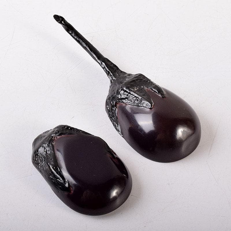 茶道具　岩倉隆斎作　内金　茄子　香合　共箱　V　8057