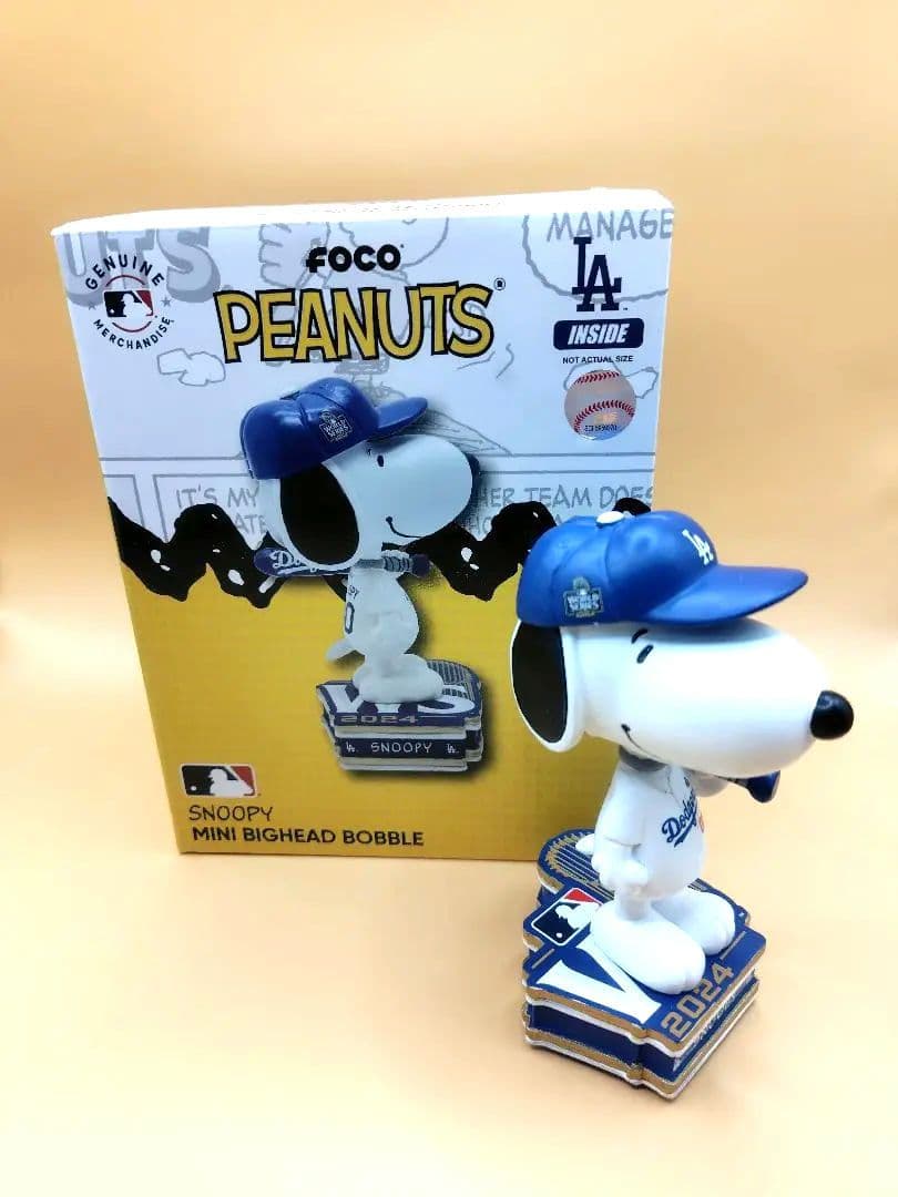 ピーナッツ×LAドジャース　ボブルヘッド【150個限定品】スヌーピー