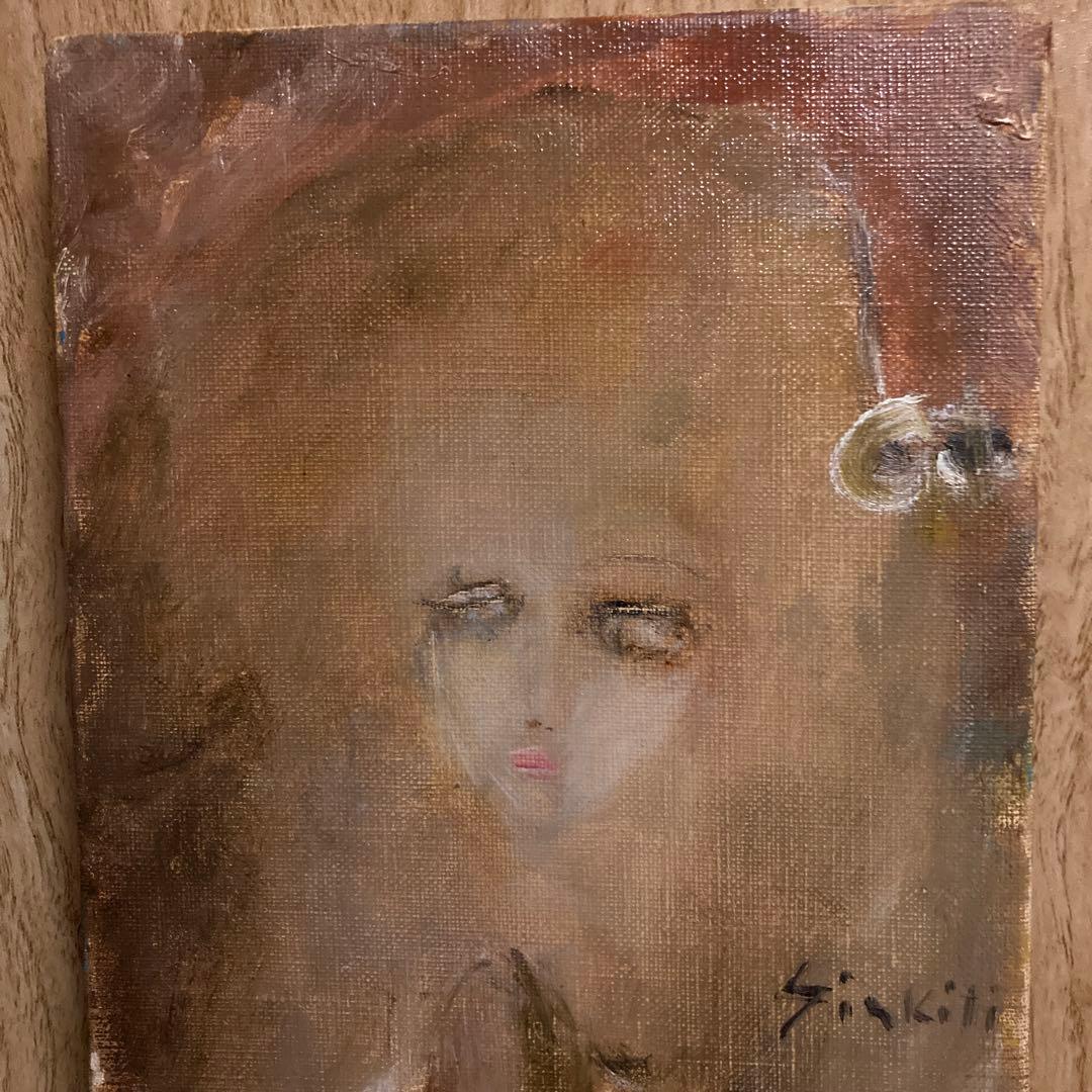 織田広喜　油彩　「少女」