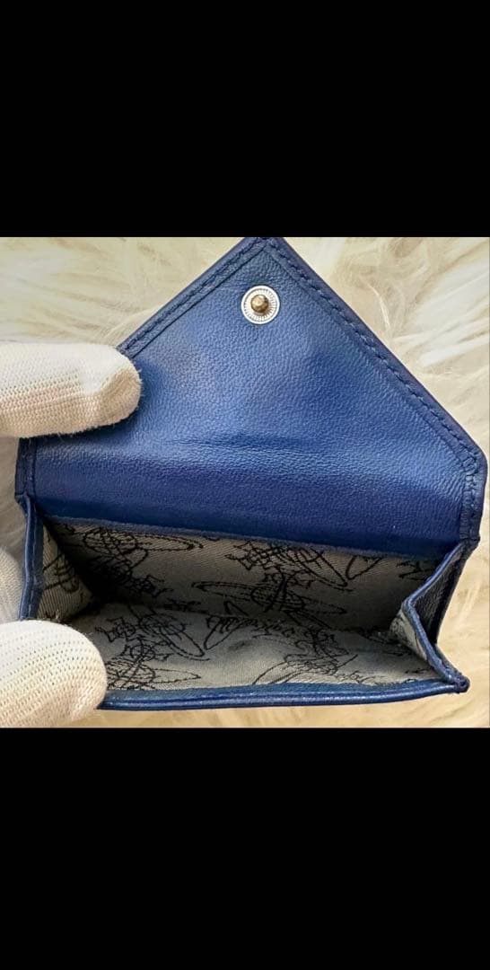 Vivienne Westwood 三つ折り 財布 ブルー 青 オーブ