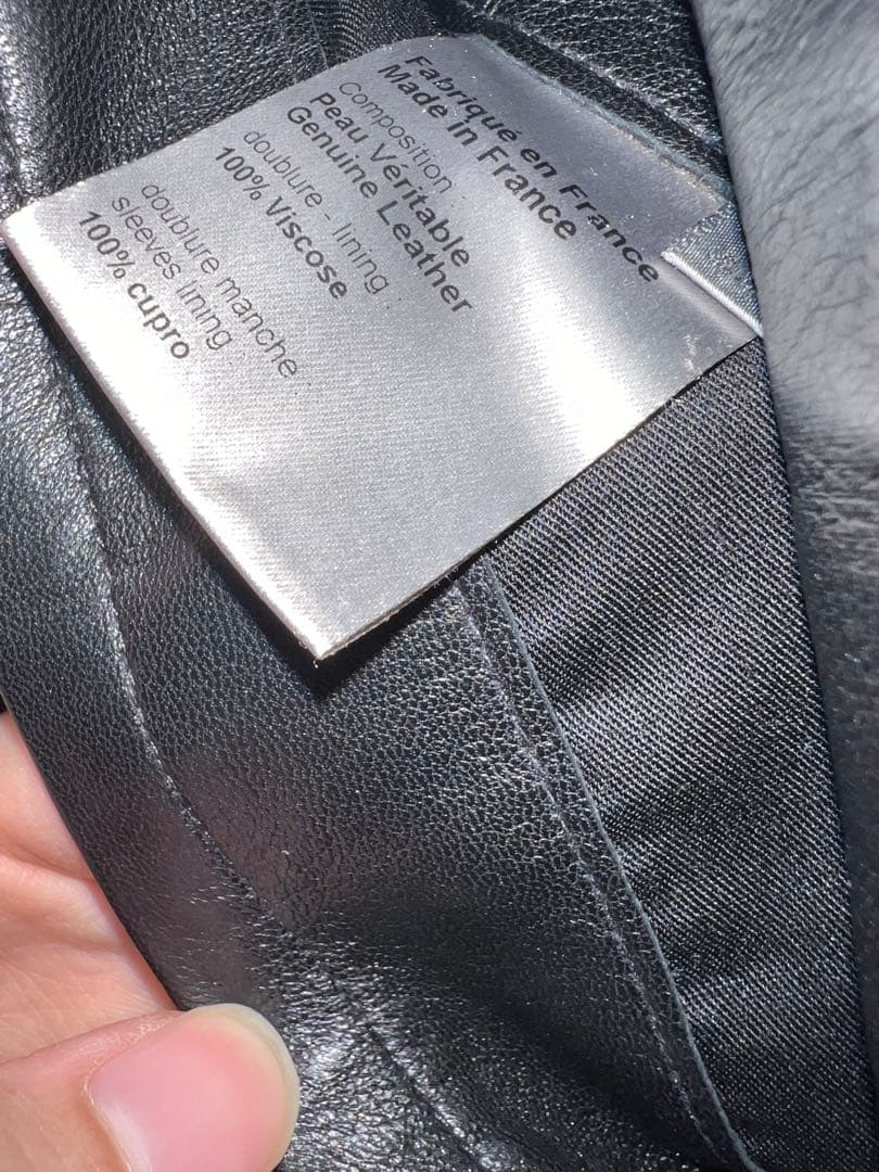 Dior homme レザー　ジャケット