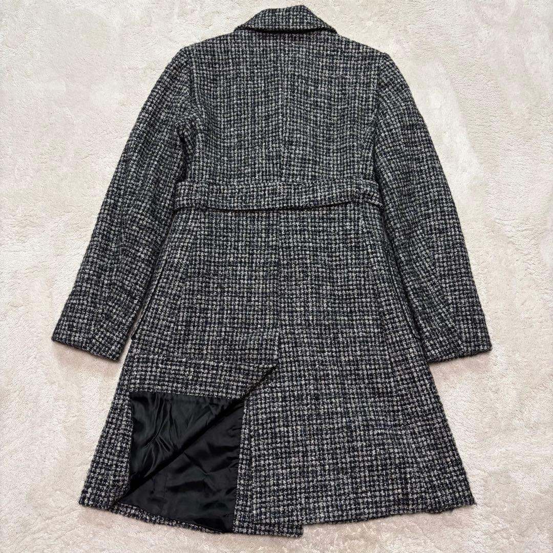 【極美品】MAX&Co. ツイード ロングコート ベルト付き XLサイズ 42