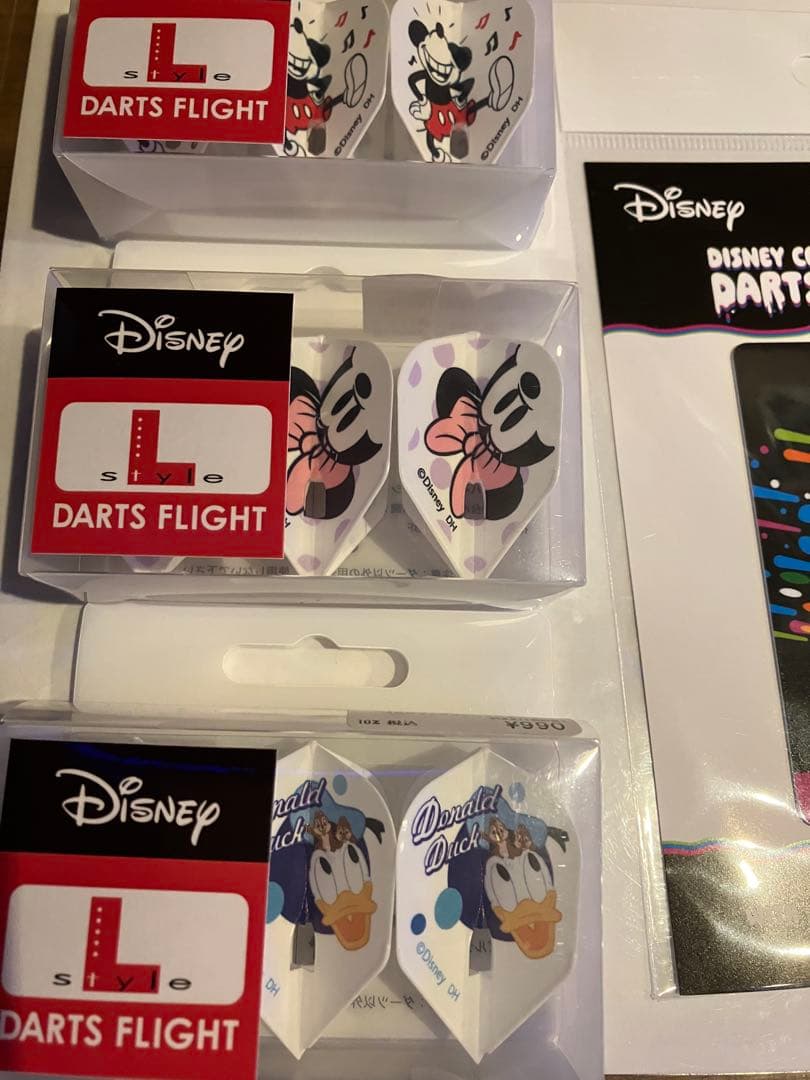 Disney ダーツ　フライト　カード4点セット！