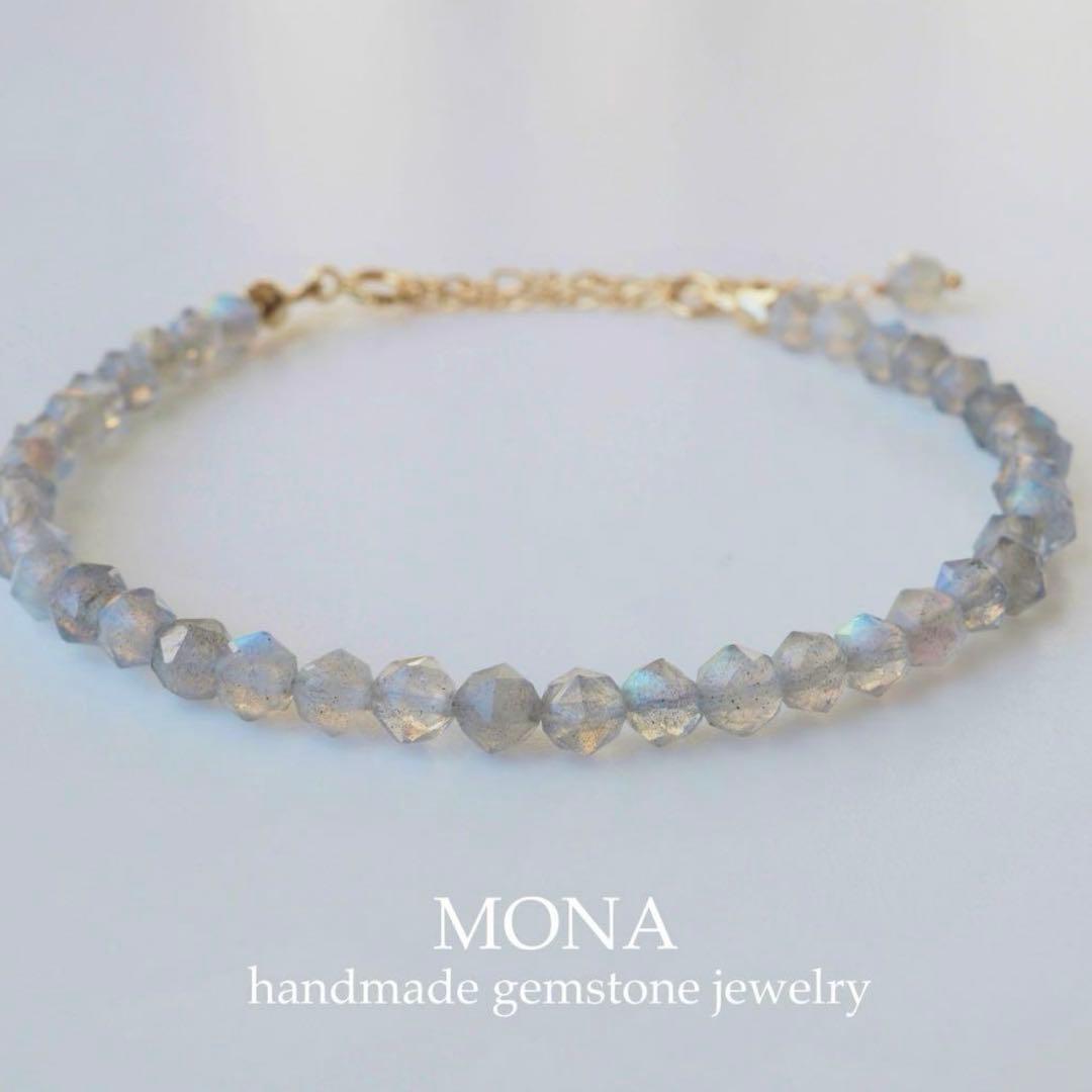 【+Sg】宝石質ペリドットのシンプルブレスレット