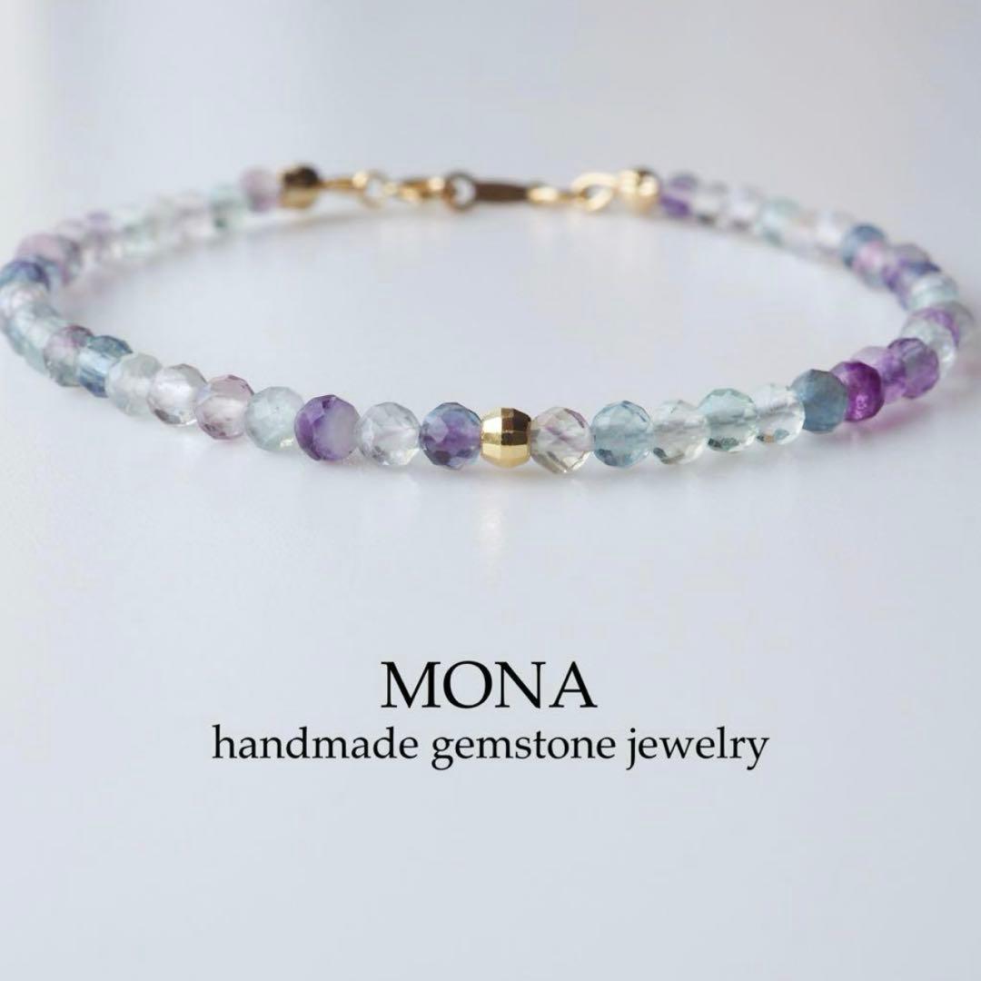 【+Sg】宝石質ペリドットのシンプルブレスレット