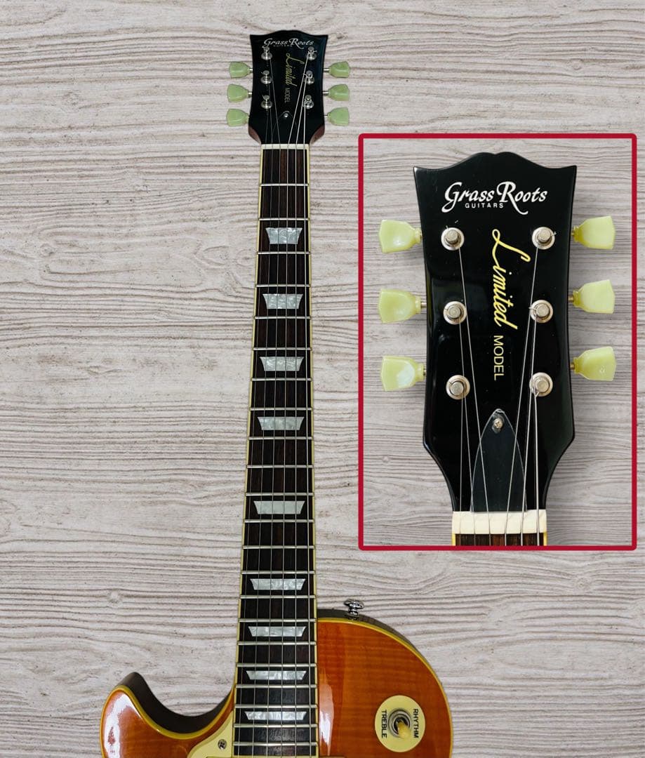 新品同様）Grass Roots G-LP-STD レスポール Leftyモデル