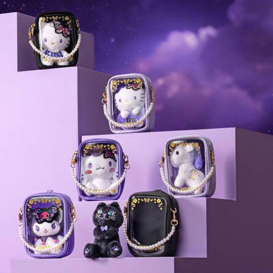 台湾限定　アナスイ　サンリオ　コラボ　シナモロール　黒猫　マスコットとポーチ