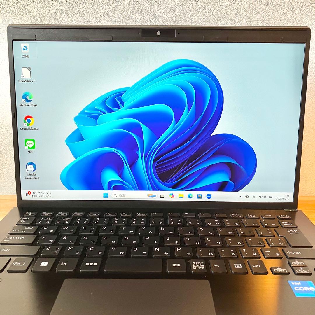 バッテリー良好/16G/VAIO/SSD/Windows11/黒/ノートパソコン