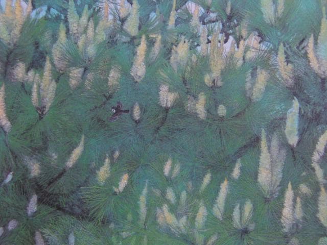 小谷津雅美、松花遊悠、希少な画集より、新品高級額装付、状態良好