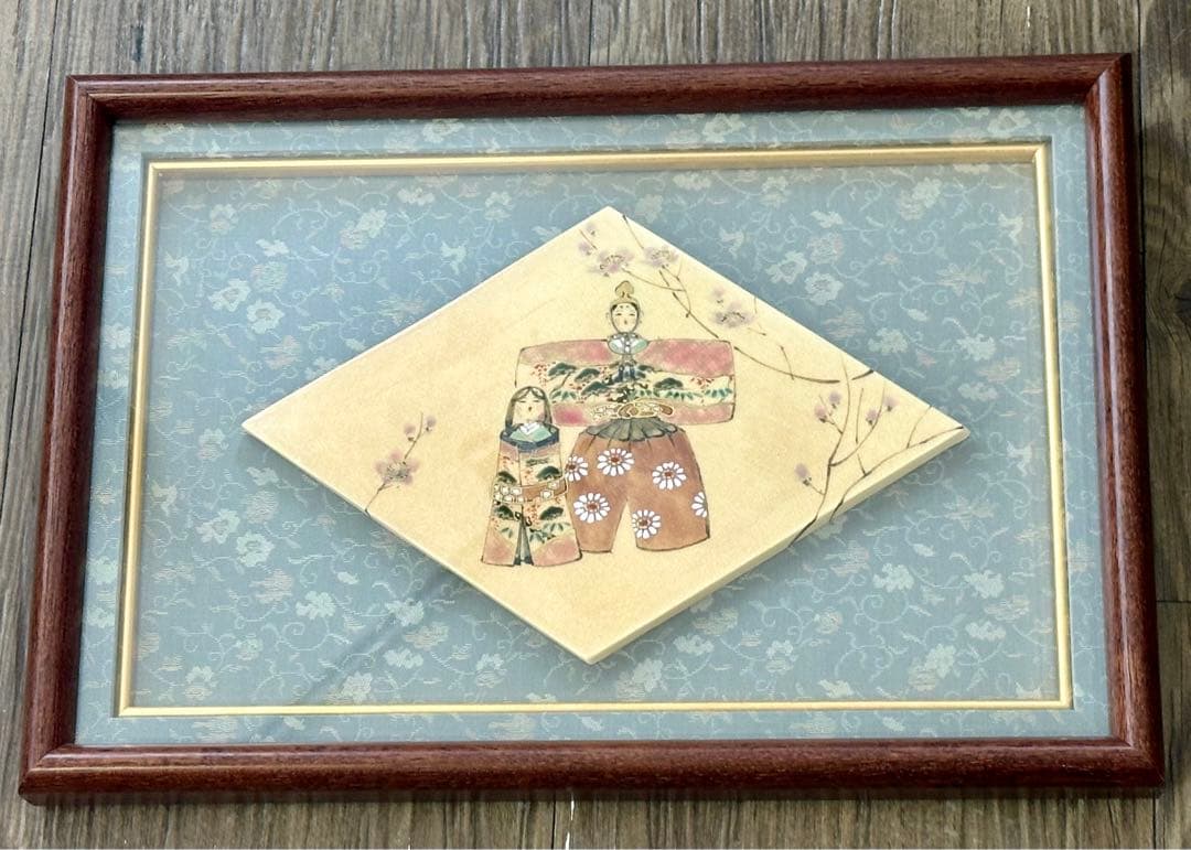 再値下げ　陶額　ひな祭り　雛祭り　菱雛　お雛様　雛人形　立ち雛　開店祝い　記念品