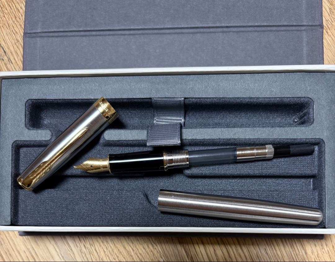 パーカー万年筆　SONNETシルバー・青2本セット