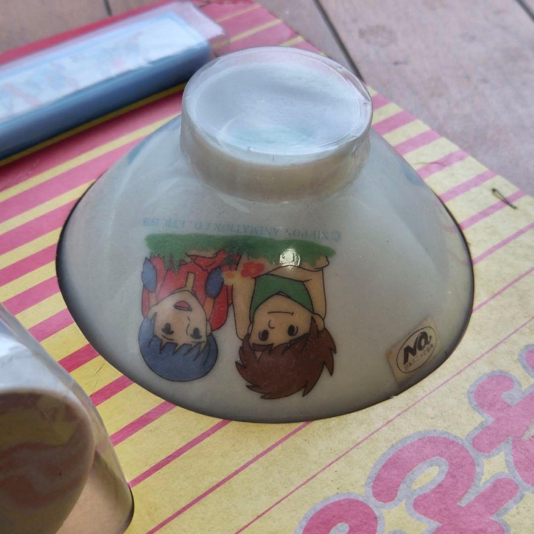 【未使用品】未来少年コナン　お茶碗/コップ/箸セット