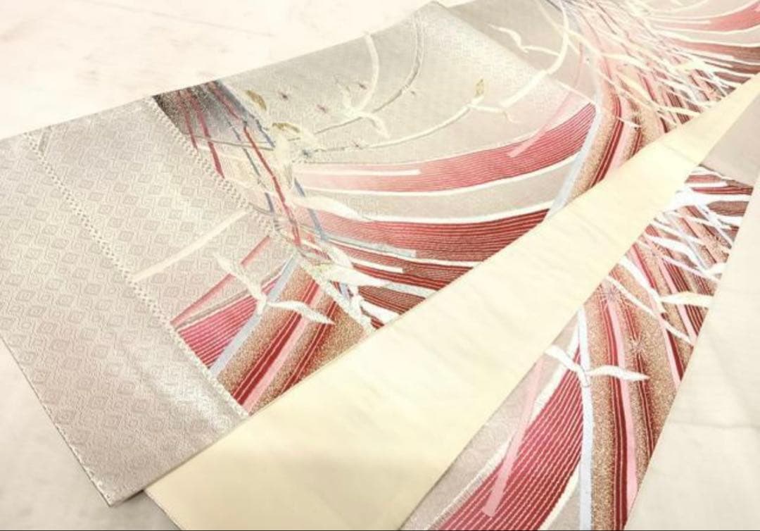 振袖 フルセット6点M〜Ｌ花鳥文　辻が花　暈し染め　金銀彩　正絹