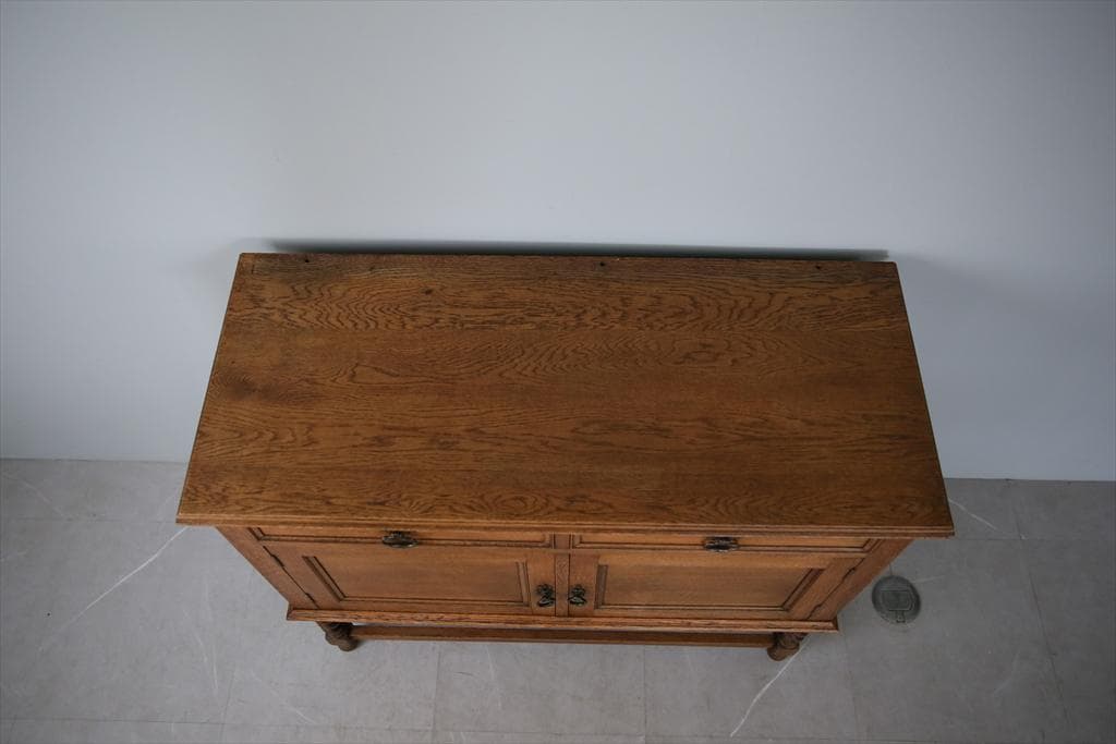 英国アンティーク木製サイドボード/キャビネット/チェスト/テーブル91-22-1