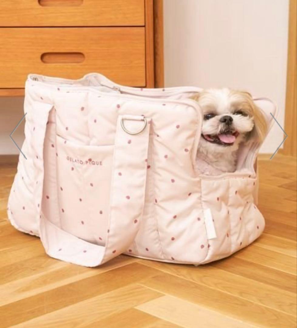 GELATO PIQUE ペット用　いちご柄キャリーバッグ