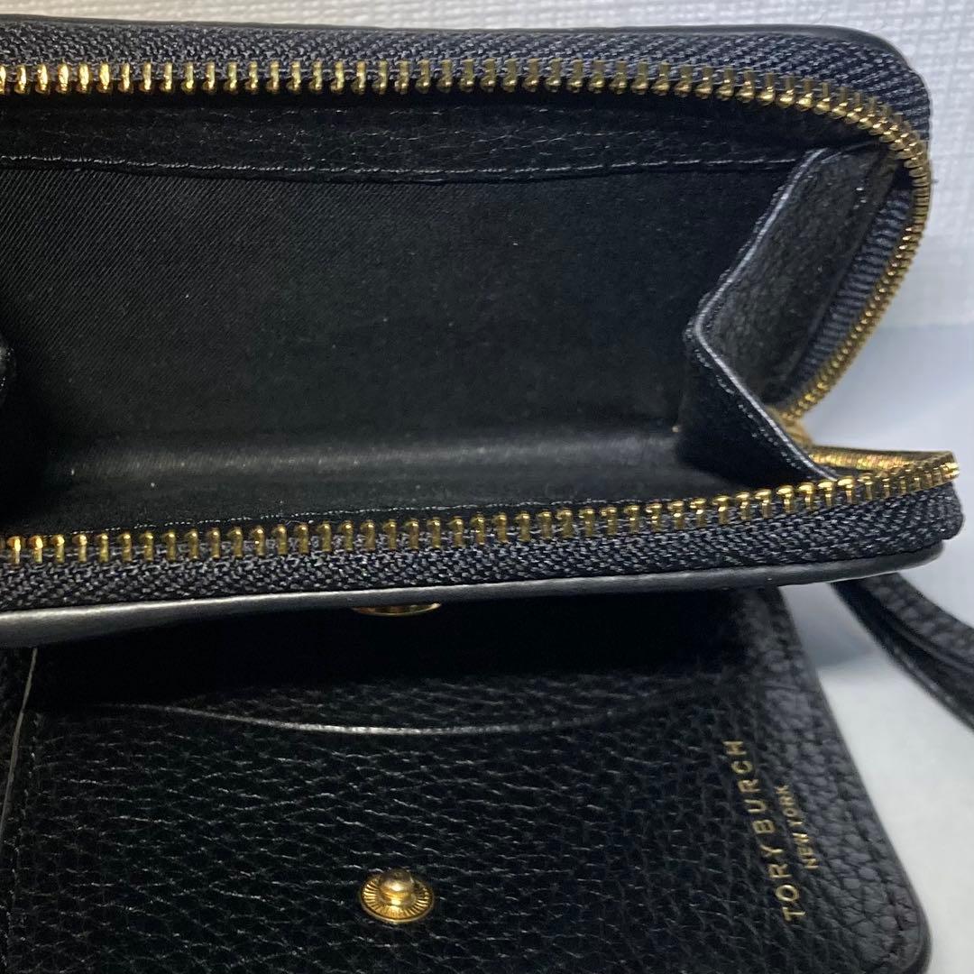 【美品】TORY BURCH トリーバーチ 財布 ブラック レザー
