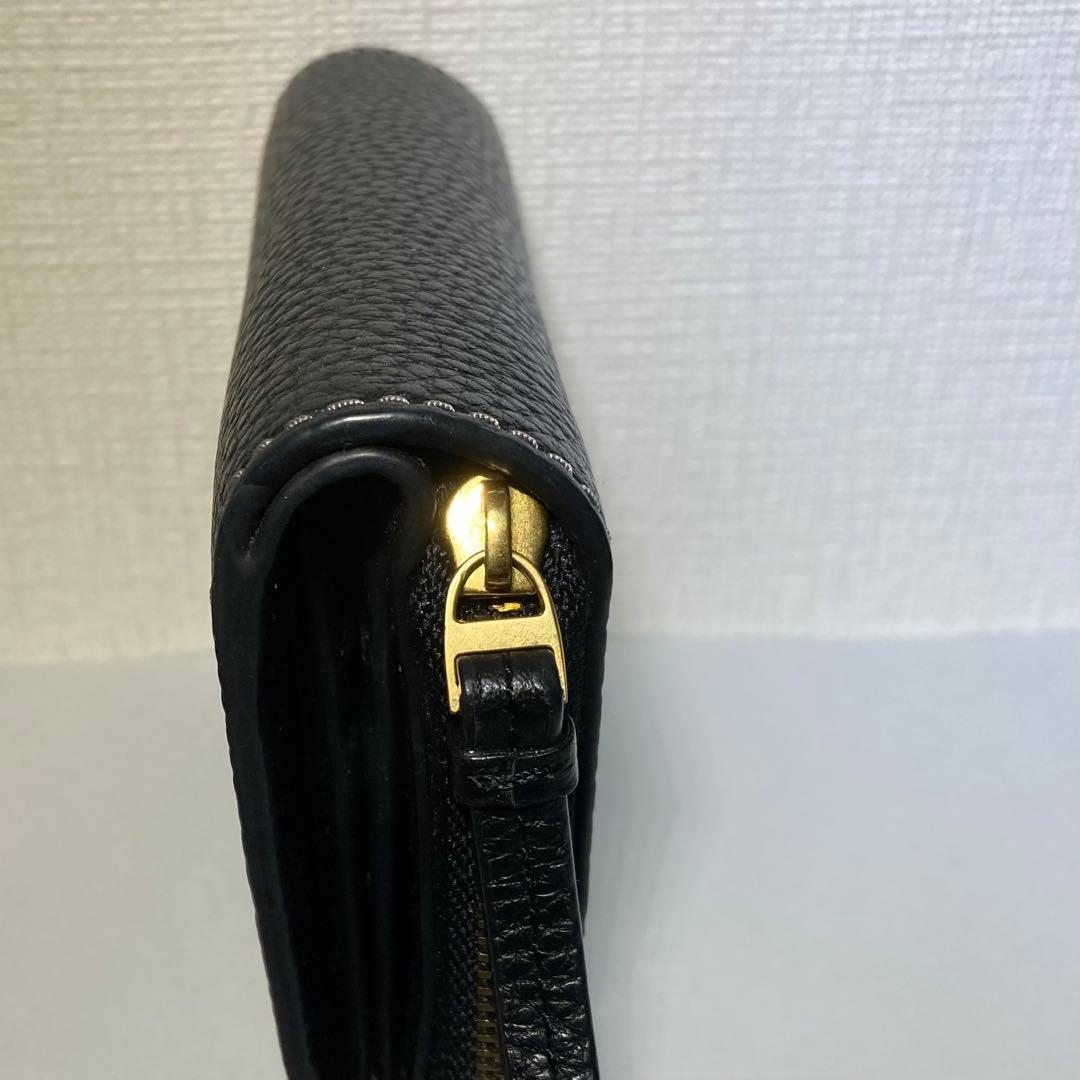 【美品】TORY BURCH トリーバーチ 財布 ブラック レザー