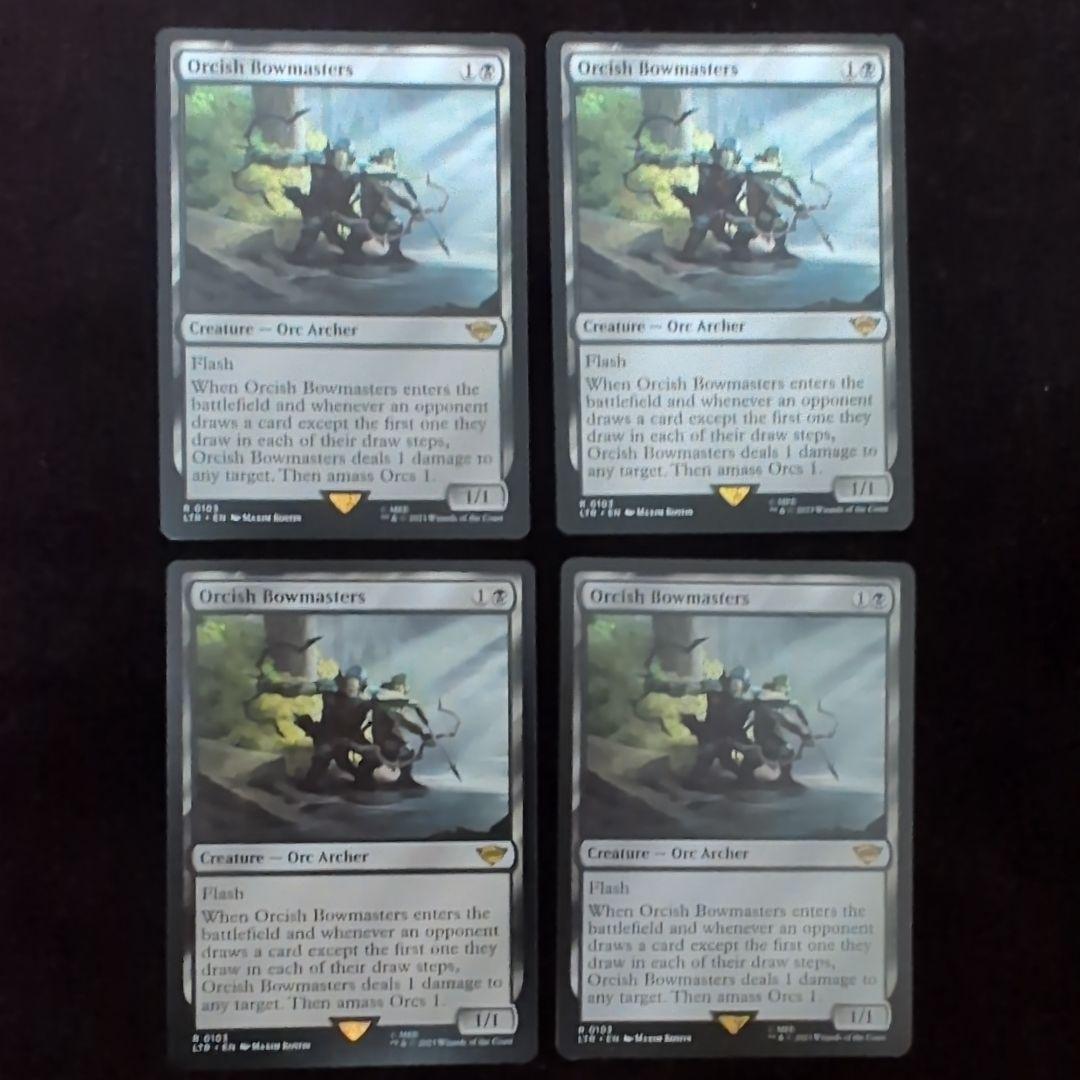 MTG オークの弓使い　英語版　4枚セット