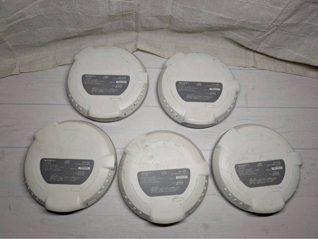 【動作確認済み】SONY CDウォークマン D-EJ002 5台まとめ売り