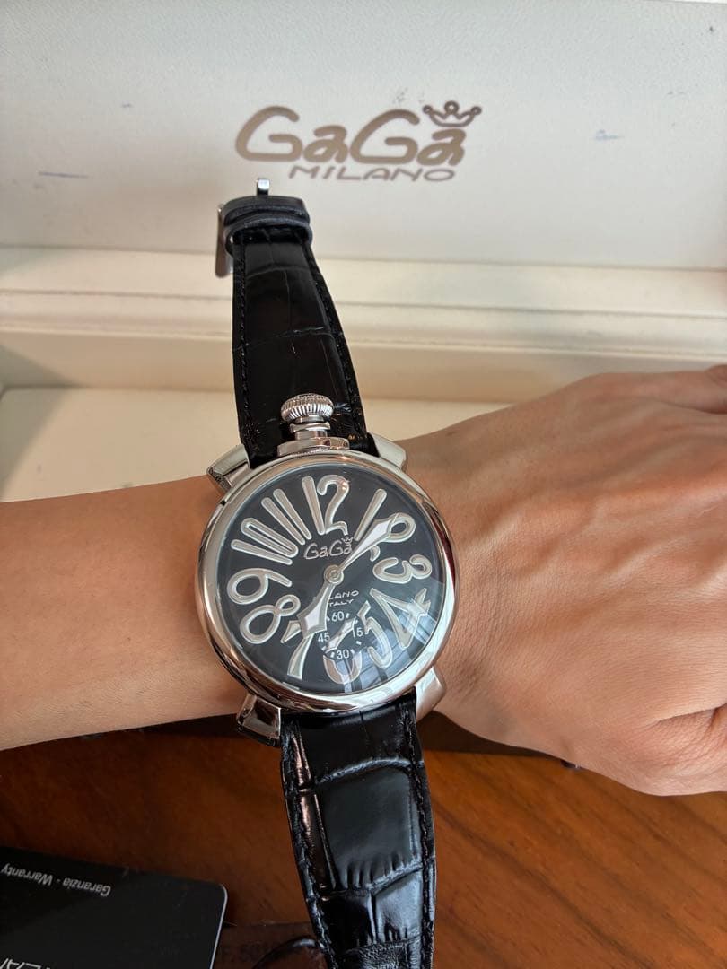 GaGa MILANO 手巻きアナログ腕時計48mm