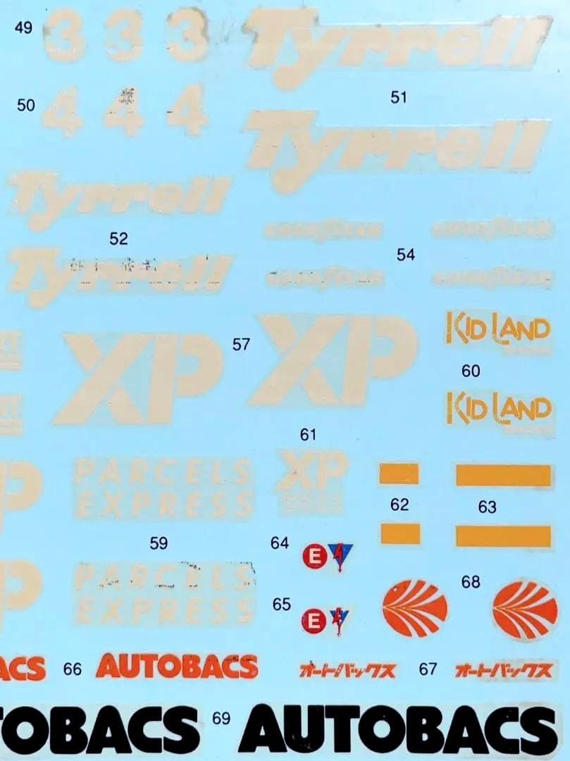 良状態 当時モノ WAVE/モデラーズ 1/24 ティレル・フォード 018