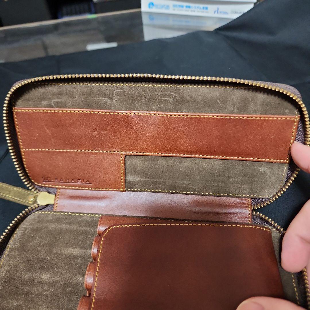 バハギアラウンドジップペンケース プエブロレザー