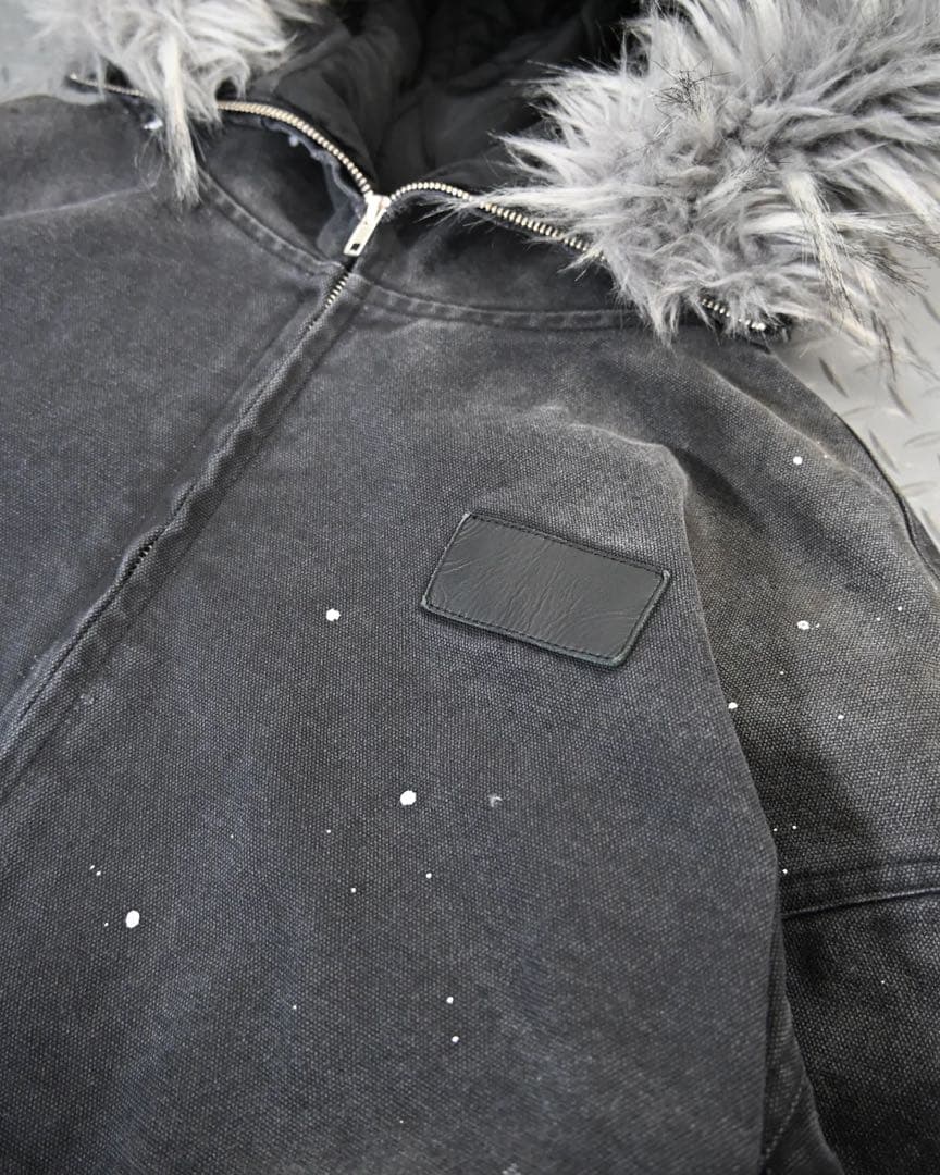 地底人オンライン ウォッシュドファージャケット Lサイズ