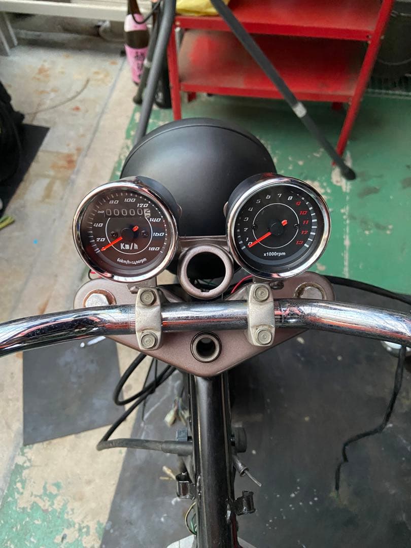 エイプape50ac16hc07メーターワンオフカスタム エイプ100エイプ50