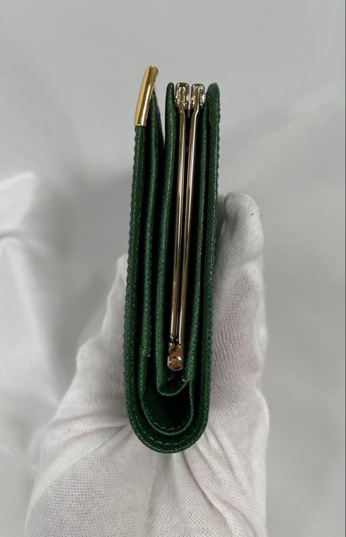 美品 GIVENCHY ジバンシー 二つ折り財布 がま口 ヴィンテージ レザー